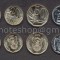 AFRICA DE SUD SET DE MONEDE 5, 10, 20, 50 Cents, 1, 2 Rand UNC