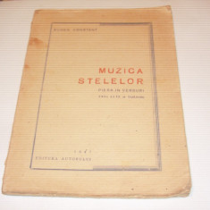 EUGEN CONSTANT - MUZICA STELELOR ~ PIESA IN VERSURI TREI ACTE ~ Ed. 1947
