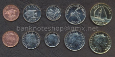 BERMUDA SET COMPLET DE MONEDE 1, 5, 10, 25 Cents, 1 Dollar UNC foto