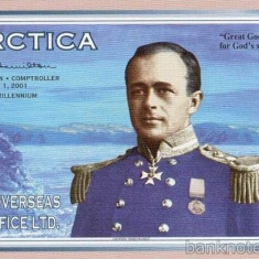 ANTARCTICA █ bancnota █ 10 Dollars █ 2001 █ UNC █ necirculata