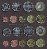 MOZAMBIC █ SET COMPLET MONEDE █ 1+5+10+20+50 Ct, 1, 2, 5, 10 Meticais █ 2006 UNC