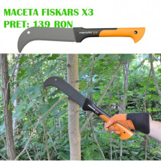 Maceta Fiskars X3, lungime 50.5cm pentru pescari, vanatori, expeditii, etc foto