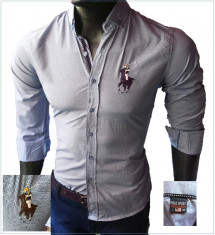 Camasa Polo Sport Ralph Lauren Bleu Slimfit Casual Model 2014 Editie Limitata foto