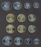 SWAZILAND SET COMPLET DE MONEDE 5+10+20+50 Cents 1+2+5 Emalangeni 1999-2007 UNC, Africa