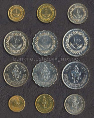 LIBIA ? SET COMPLET DE MONEDE ? 1+5+10+20+50+100 Dirhams ? 1979 ? UNC foto