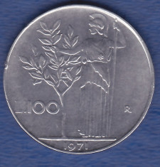 Italia 100 lire 1971 foto