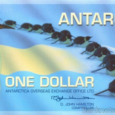 ANTARCTICA █ bancnota █ 1 Dollar █ 01.03.2007 █ UNC █ necirculata