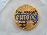 MONEDA aniversara EUROPA 2000 in capsula CERTIFICAT AUTENTICITATE ireprosabila