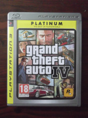 GRAND THEFT AUTO 4 ( GTA IV ) PLATINUM JOC PS3 ORIGINAL foto