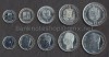 Venezuela Set Monede UNC 1989-1990: 25, 50 Centimos, 1, 2, 5 Bolivares - America de Sud