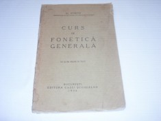 AL. ROSETTI - CURS DE FONETICA GENERALA ~ Ed. 1930 foto