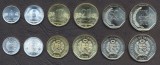 Set Monede Peru UNC 1+5+10+20+50 Centimos + 1 Nuevo Sol 2007-2008 KM303 KM304 KM305 KM306 KM307 KM308