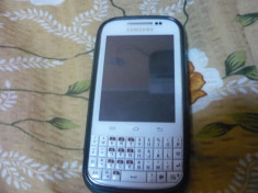 Samsung Galaxy Chat (Aproape Nou + Husa Albastra,Incarcator Samsung,Cablu USB) foto