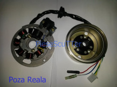 Magnetou / Aprindere / Stator + Volanta scuter ( 7 bobine ) Yamaha BW&amp;#039;s / BWS / Slider / Spy ( 49cc - 50cc - 80cc ) foto