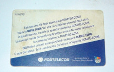 Cartela telefonica - RECLAMA - LEGENDA ROMTELECOM CONTINUA - 2003 - 2+1 gratis pt produse la pret fix - RBK4487 foto