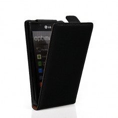 Husa Flip Case Slim Inchidere Magnetica LG Optimus L7 P700 P705 Black foto