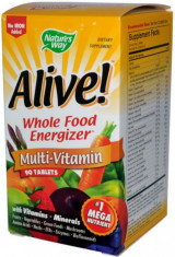 Nature&amp;#039;s Way Alive! Cu Fier Complex Energizant De Multi-Vitamine 90 Tablete foto