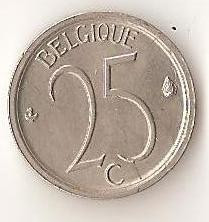 Moneda 25 centimes 1968 - Belgia foto