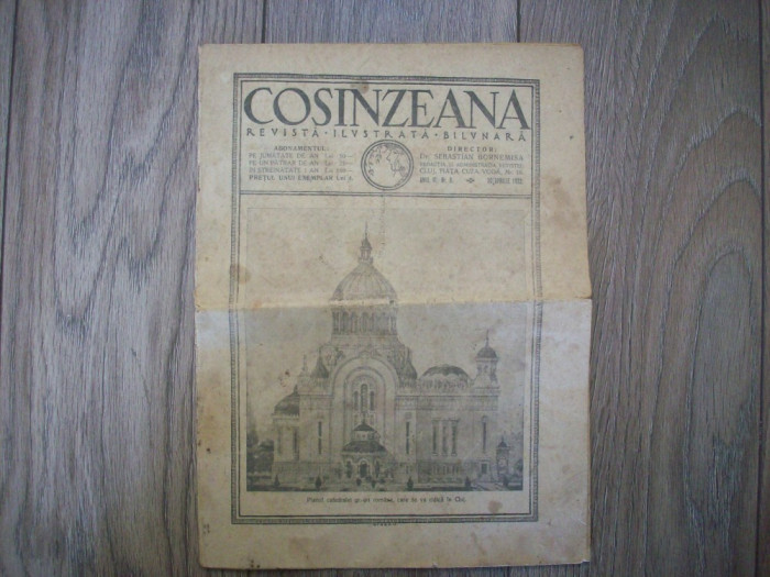 Revista Clujeana,COSINZEANA,din 1922.Reducere!