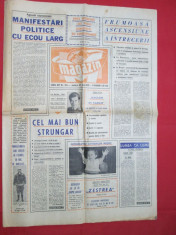 Ziarul Magazin 1972, 27 mai, nr. 764, ziar vechi perioada comunista foto