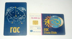 Cartela telefonica - ZODIAC - ZODII - ASTRONOMIE - RAC- 2001 - 2+1 gratis pt produse la pret fix - RBK4496 foto