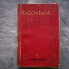 MIHAIL SADOVEANU ISTORISIRI DESPRE VANATORI SI PESCARI C1,12