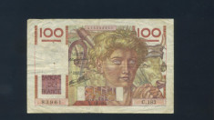 Franta 100 franci 1947 VF foto