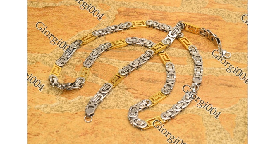 Set Lant+Bratara INOX model Versace COD 1033A | arhiva Okazii.ro