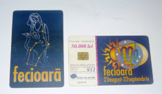 Cartela telefonica - ZODIAC - ZODII - ASTRONOMIE - FECIOARA - 2001 - 2+1 gratis pt produse la pret fix - RBK4495 foto