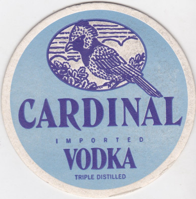 Suport de pahar / Biscuite CARDINAL VODKA foto