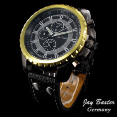 Ceas Jay Baxter Germany Gold Oversize | Ceasuri Noi Originale | Factura, Garantie 12 Luni! foto