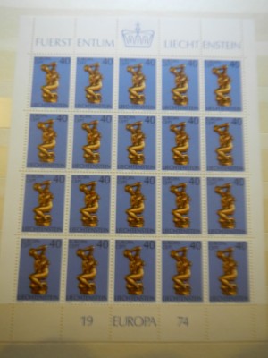 Europa CEPT - Lichtenstein 1974 - minicoli foto