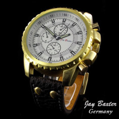 Ceas Jay Baxter Germany Gold Oversize | Ceasuri Noi Originale | Factura, Garantie 12 Luni! foto