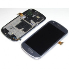 Ansamblu din LCD ecran display afisaj cu geam sticla si touchscreen digitizer touch screen Samsung I8190 Galaxy S III mini S3 mini S 3 mini SIII mini foto