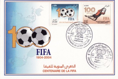 ALGERIA 2004 CENTENAR FIFA - FDC foto