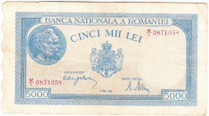 Bancnota 5000 lei - 2 mai 1944 foto