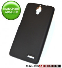 HUSA NEAGRA HARD CASE SLIM PLASTIC SILICONAT ORANGE SAN REMO - TRANSPORT GRATUIT POSTA RO! foto