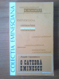 P O Catedra Eminescu - Pompiliu Constantinescu, 1987, Alta editura