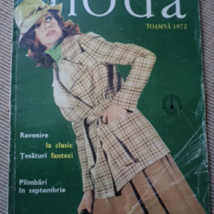 Moda revista toamna 1972 modele moda femei romania anii '70 RSR ilustrata hobby