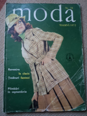 Moda revista toamna 1972 modele moda femei romania anii &amp;#039;70 RSR ilustrata hobby foto