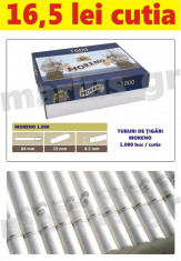 MORENO 2 X 1.000 - 2000 Tuburi de tigari cu filtru alb, pentru injectat tutun foto