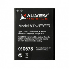 BATERIE ALLVIEW VIPER V1 ORIGINAL NOU MODEL LI-ION 3.7V 1800mAh ACUMULATOR TELEFON MOBIL ORIGINAL ALLVIEW + FOLIE DISPLAY + LIVRARE GRATUITA foto