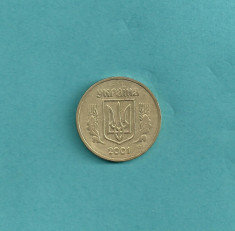 UCRAINA UKRAINA 1 HRIVNA GRIVNA HRYVNIA 2001 foto