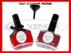 SET OJA ROSIE CU PERLE CAVIAR COCO - MANICHIURA UNGHII - PRET MINIM, CALITATE GARANTATA foto