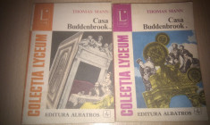 CASA BUDDENBROOK DE THOMAS MANN,VOL 1+2,EDITURA ALBATROS 1975,COLECTIA LYCEUM foto