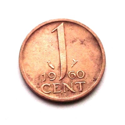 G3. OLANDA 1 CENT 1960 ** foto