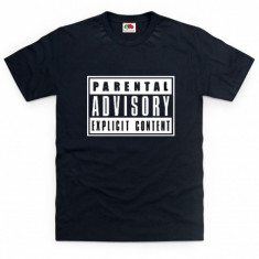 Tricou Parental Advisory | Tricouri personalizate Cadouri Explicit Content foto