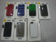 carcasa iphone 5 , hard rubber , marca SKECH , import UK foto