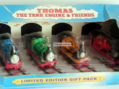 ERTL trenulete Die-cast Thomas the Tank Engine - THOMAS GIFT PACK Limited Edition - (transport gratuit la plata in avans) - NOU / DE COLECTIE foto