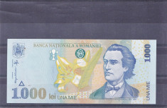 Bancnota noua de 1000 lei din anul 1998 foto